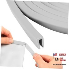 Rubber Edge Trim 1/8" U Channel Sheet Metal Edge 1/8" U  10 Feet Long