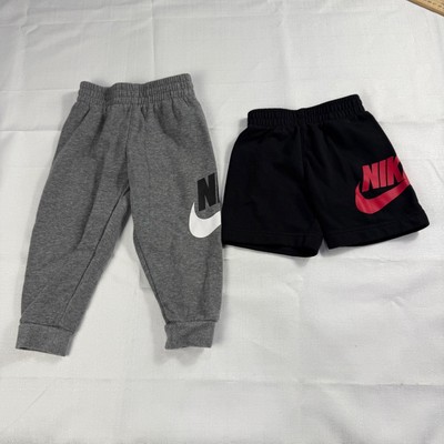 Nike Toddler Track Pants and Shorts Set Black Gray Size 2T