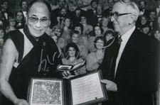 The Dalai Lama Hand Signed 12x8 Inch Autograph Inc COA Tibetan Buddhism