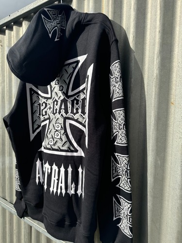 OLD SCHOOL BLACK HOODIE - Picture 5 of 5