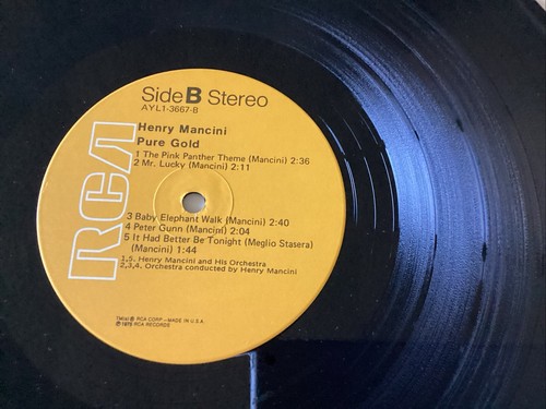 Henry Mancini Pure Gold LP *Rare - SIGNED By Henry Mancini & James Galway - Bild 11 von 11