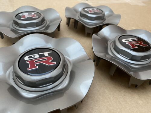 Genuine Alloy Wheels Centre Caps Hubs For: Nissan Skyline R34 GTR BNR34 Jdm 99- - Picture 3 of 6