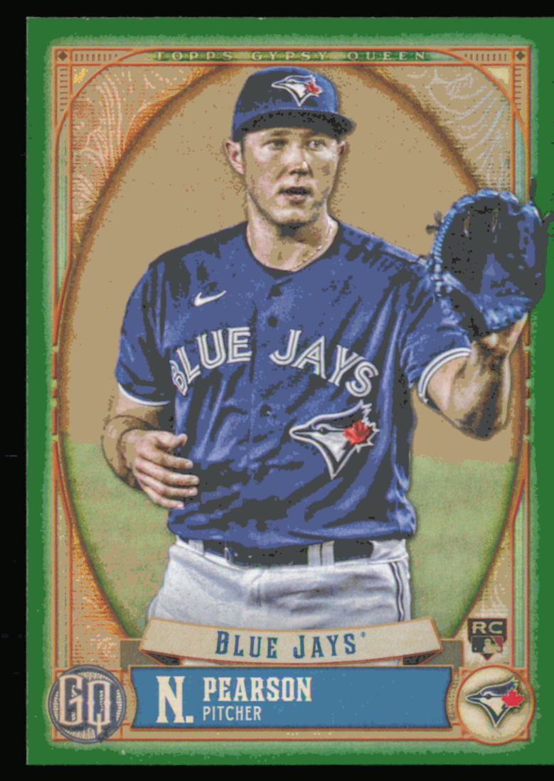2021 Topps Gypsy Queen Green #178 Nate Pearson Toronto Blue Jays