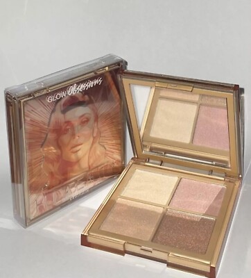 HUDA BEAUTY Mini Glow Obsessions Highlighter Face Palette Light Glow New In Box