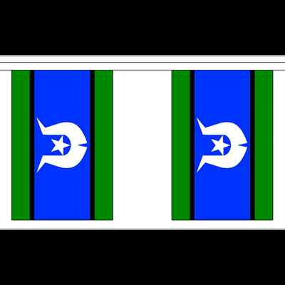 Torres Strait Islands Flagge Wimpelkette - 3m 6m 9m Meter Länge 10 20 30 Fahnen