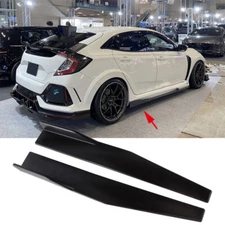 For Honda Civic Accord 74.5CM Side Skirts Rocker Splitter Diffuser Winglet Wings