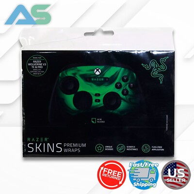 Razer Wolverine V3 TE & Pro Wireless Controller Skin Premium Wraps | Acid Sludge