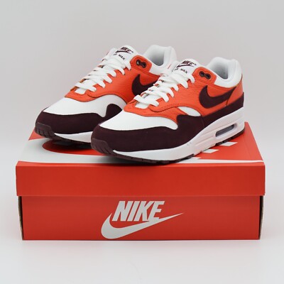 air max 1 burgundy and white