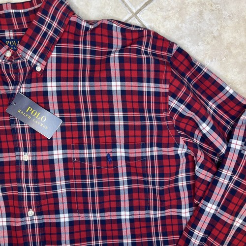 Polo Ralph Lauren Big & Tall Mens LT Classic Fit Plaid L/S Oxford Woven NWT - Picture 5 of 12