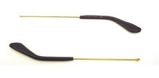 RAY BAN 3030 Outdoorsman Replacement Arms Gold/Dark Brown Leather Terminals