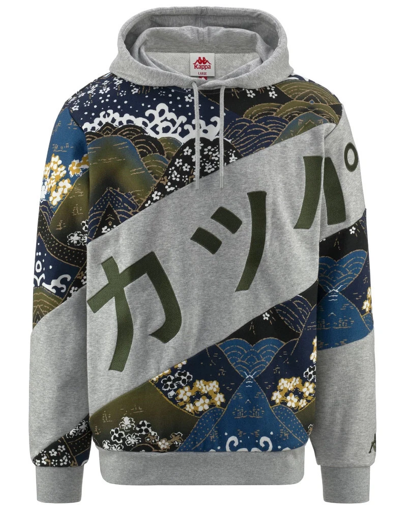 Felpa kappa uomo grigio cheap