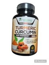 Nature's Nutrition Turmeric Curcumin 60 Veggie Capsules EXP 09/2025 Bioperine