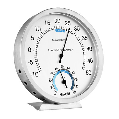 MAVORI 5x Digital Thermo-Hygrometer - Mini Temperatur & Luftfeuchtigkeitsmesser Mit Batterien