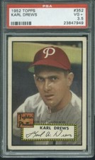 1952 Topps 352 Karl Drews PSA 3.5 (7949)