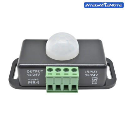 8A DC 12V-24V Automatic Infrared PIR Body Motion Sensor Switch For LED Light NEW