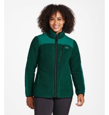 LL Bean Mountain Pro Polartec Fleece Jacket Green Small Petite Gorpcore 515688