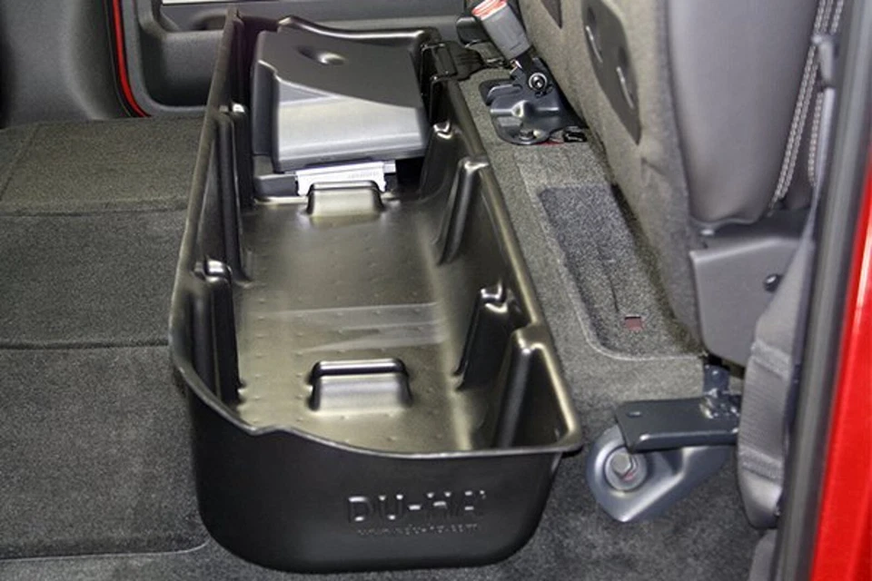 Caja organizadora de almacenamiento debajo del asiento Du-Ha 20078 estuche para pistola para Ford F-150 doble cabina Foto 4 de 4