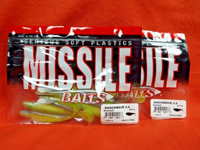 Missile Baits Shockwave 3.5 3.5in 8bg Bombshell Mbsw35-bmsl for sale online 