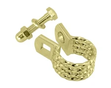 F&R ORIGINAL LOWRIDER Twisted SEATPOST CLAMP (OUTER DIAMETER 25.4MM) 006A GOLD