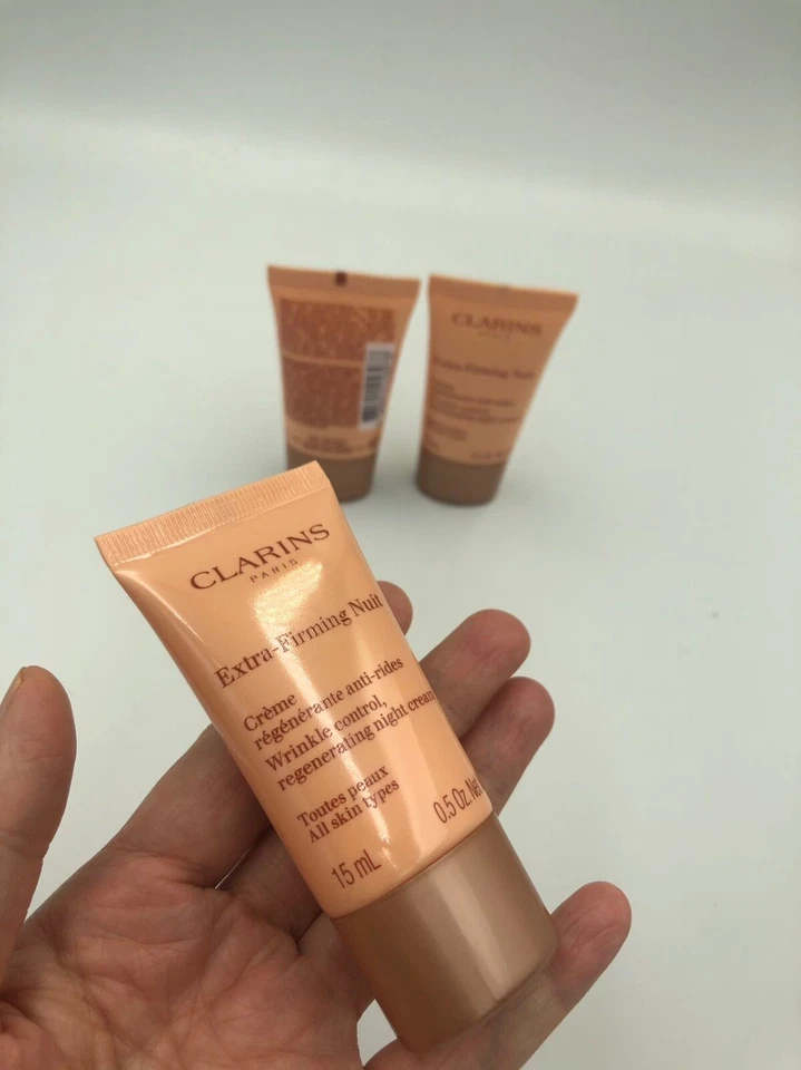 Clarins Extra-Firming Nuit Anti-Falten Night creme All skin types 3x 15ml 2024! - Bild 4 von 4