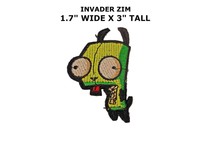 Cartoon Invader Zim Gir Iron Or Sew-on Patch Cartoon Invader Zim Gir Iron Or Sew-on Patch
