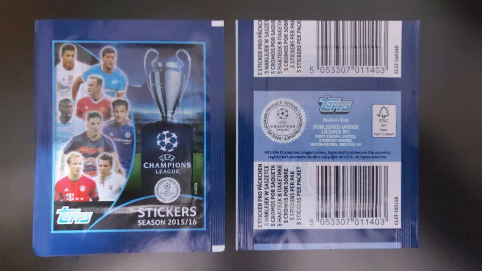 TOPPS - UEFA CHAMPION'S LEAGUE 2015/2016 (STICKERS) - 1 x POCHETTE NEUVE - Photo 1/1