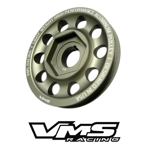 VMS Racing Light Weight Aluminum Crankshaft Pulley 99-00 Civic Si 94-01