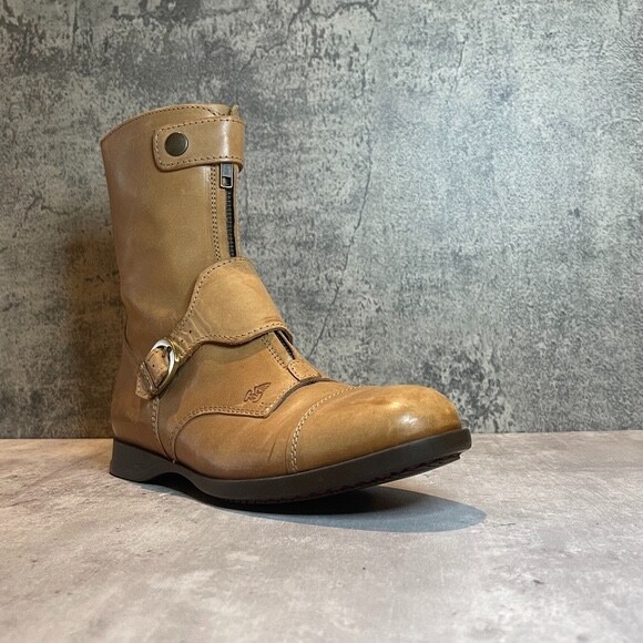 ミドルブーツ HOGAN Women Boots HXW6740FL90BYEC415 BEIGE Hogan Moto Combat Boot - Women's Size 39 - Tan - NWOT | eBay