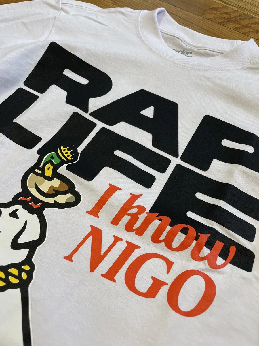 I Know Nigo Tee Shirt LS Large VIP Exclusive Victor Victor Human