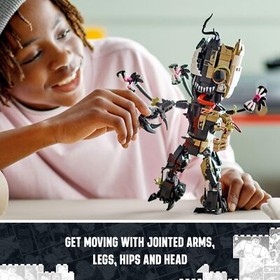 	LEGO Marvel Venomized Groot 76249 Transformable Marvel Toy for Play and Disp...