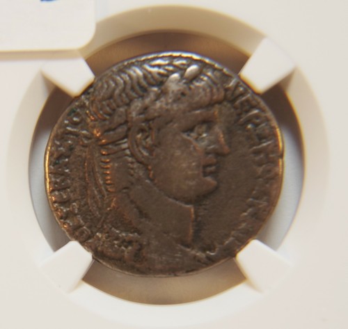 Nero, NGC VF, AR Tetradrachm, AD 59/60, Great Profile, Antioch, Eagle Rev AC123 - Picture 2 of 5