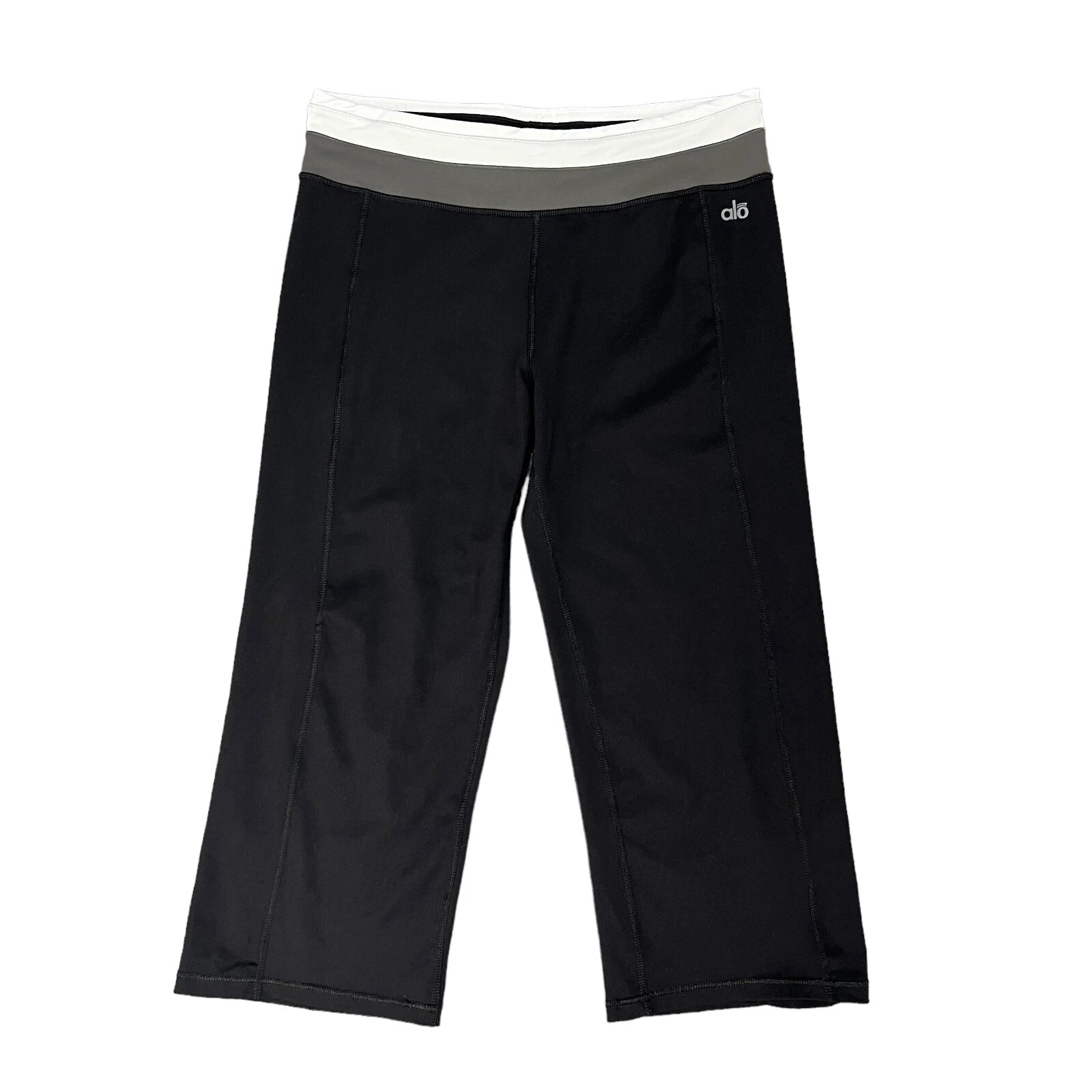 alo-yoga cool fit cropped wide leg activewear pant leggings