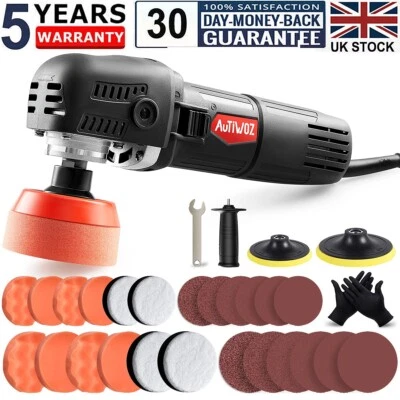 AUTIWOZ Rotary Car Polisher Buffer Sander Mini Polishing Machine 850W Detailing Pad 3"4"