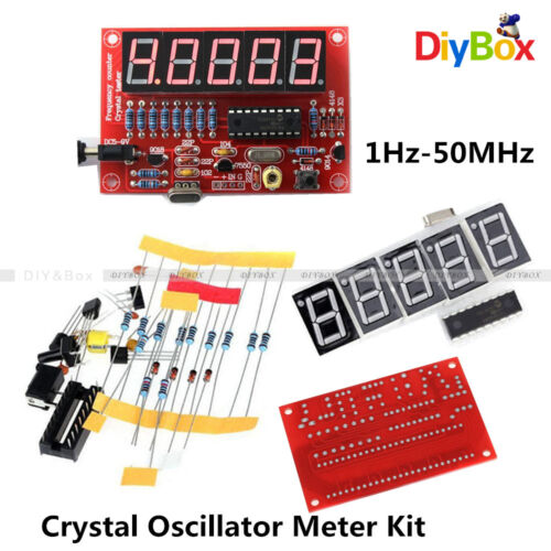 Crystal Oscillator Frequency Counter Tester meter 1Hz-50MHz 1MHz-1.1GHz DIY Kits - Picture 8 of 33