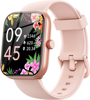 Smartwatch Damen Herren mit Telefonfunktion Armbanduhr für iPhone Samsung Huawei