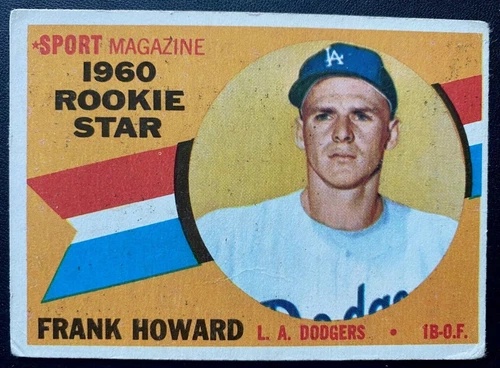 1960 Topps FRANK HOWARD RC #132  LOS ANGELES DODGERS