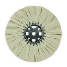 10" White Untreated Airway Buffing Wheel 3" Center Plate x 5/8" Arbor Hole