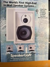 SpeakerCraft 8.5 MIT In Wall Speakers Hi End Unused pair. Mint except tiny crack