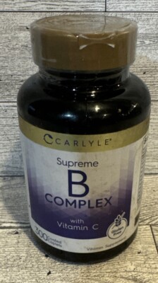 B Complex with Vitamin C 300 Caplets Vegetarian/Non GMO/Gluten Free/No Preserv