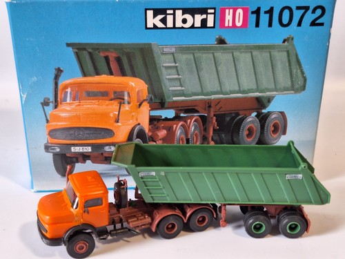 Kibri 11072 Mercedes-Benz Rundhauber semirremolque basculante 1:87 kit modelo construido embalaje original | Zustand: Gebraucht