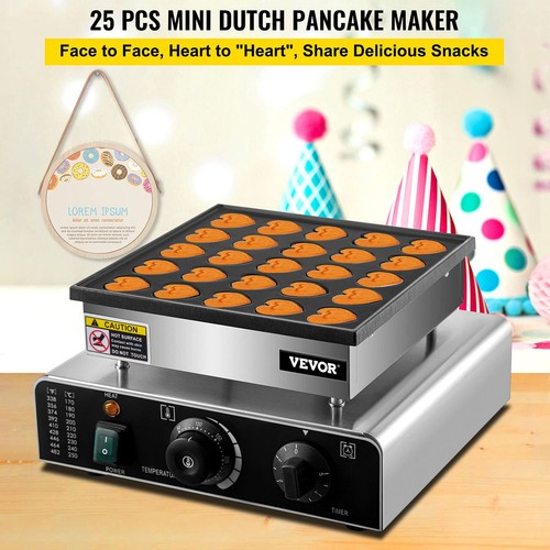 Heart-Shaped Dutch Pancake Machine, 25PCs Pancake Maker - Picture 7 of 7