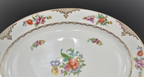 MEITO JAPAN GROSSES SERVIERTABLETT FLORAL GOLD - Bild 3 von 8