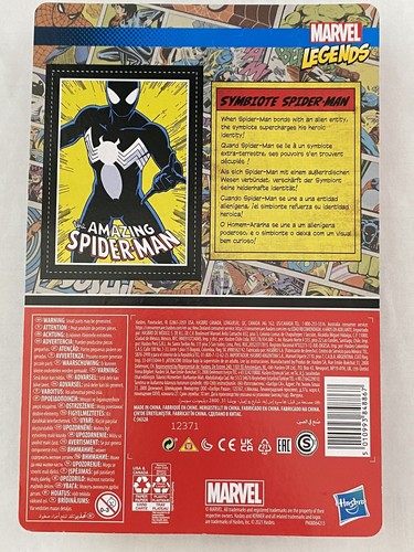 Kenner Retro 2022 Black Suit Spider-Man Symbiont on Unpunched Card - top - Bild 2 von 6