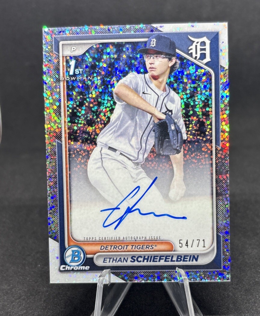 2024 Bowman Draft Chrome Prospect Auto Sparkles #CPA-ES Ethan Schiefelbein /71
