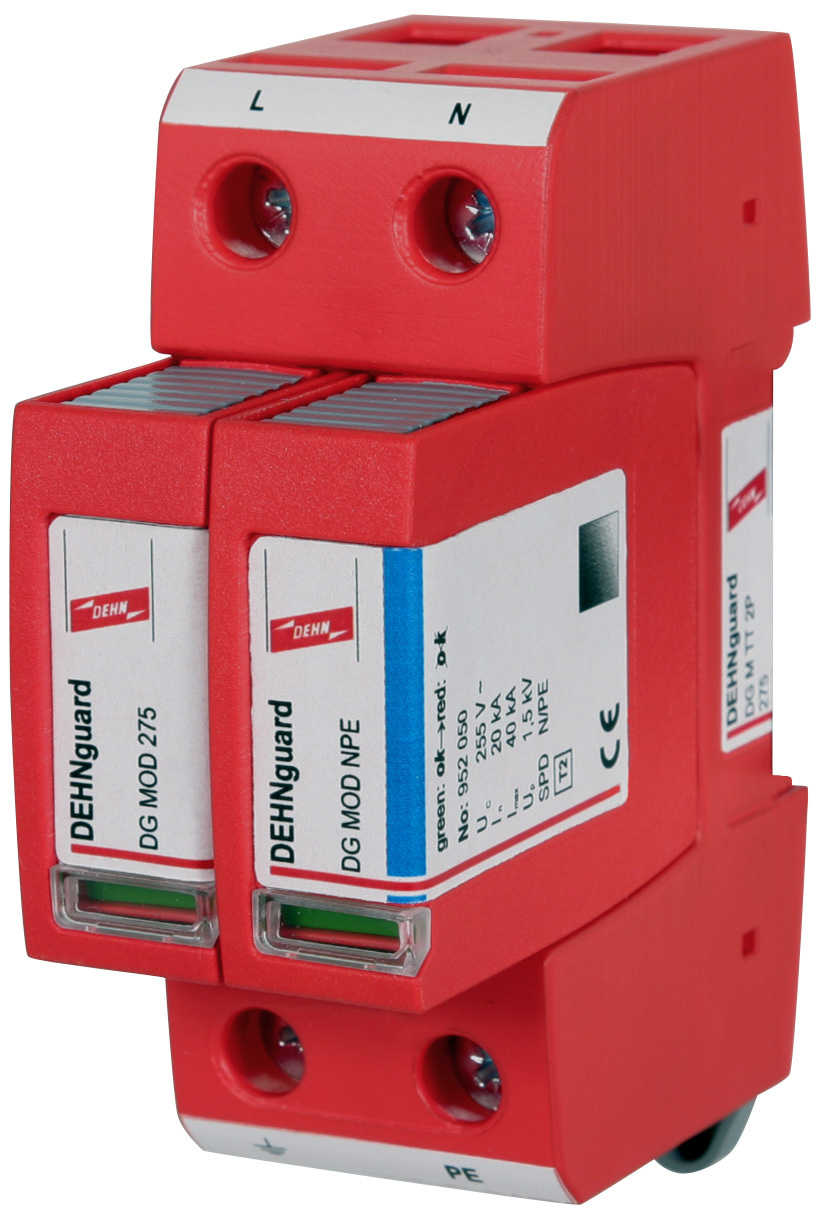 DEHN guard scaricatore Sovratenzione dg m tt 2p 275 - ca monofase - 952110