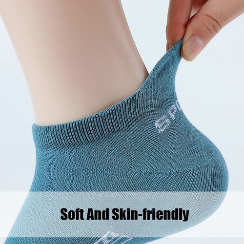 10 Paar Laufsocken Anti-Blasen gepolstert Sneaker Socken Herren Damen Knöchelsocken' - Bild 5 von 30