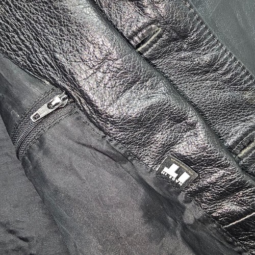 vintage versace versus Mens jacket blazer Black leather size L - Picture 8 of 11