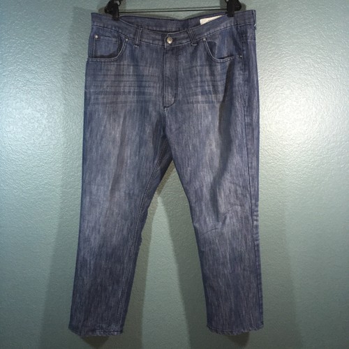 Straight Fit Denim Jeans, Blue 