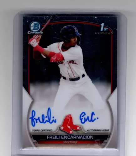 2023 Bowman Chrome Prospect Autographs Freili Encarnacion Auto Boston Red Sox