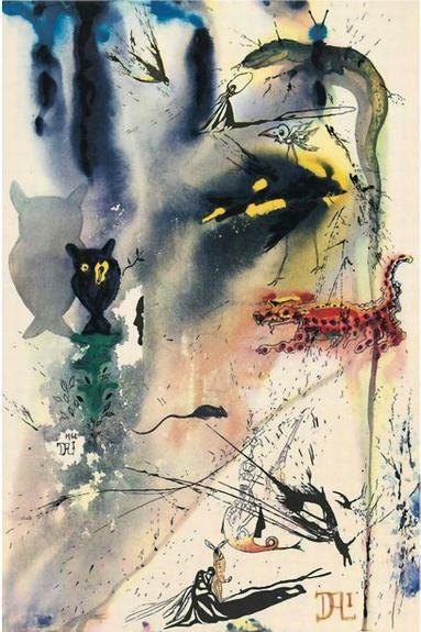 ALICE in WONDERLAND ~ ILLUSTRATED BY SALVADOR DALI ~ 150th